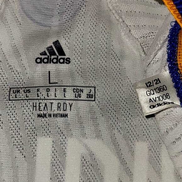 Vinicius Jr Real Madrid PLAYER ISSUE 2021 2022 Soccer Jersey Shirt L SKU# GQ1360 - Picture 6 of 10